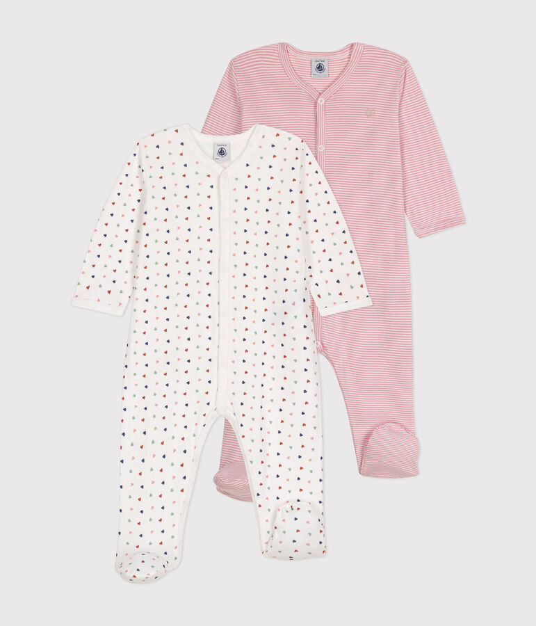 Lot de 2 pyjama b&eacute;b&eacute; en coton multicouleur