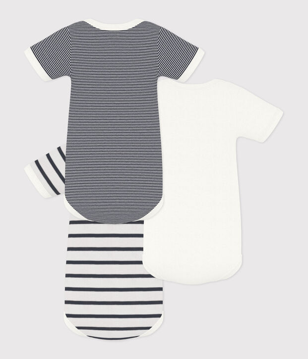 Set van 3 babyrompertjes met korte mouwen multicouleur