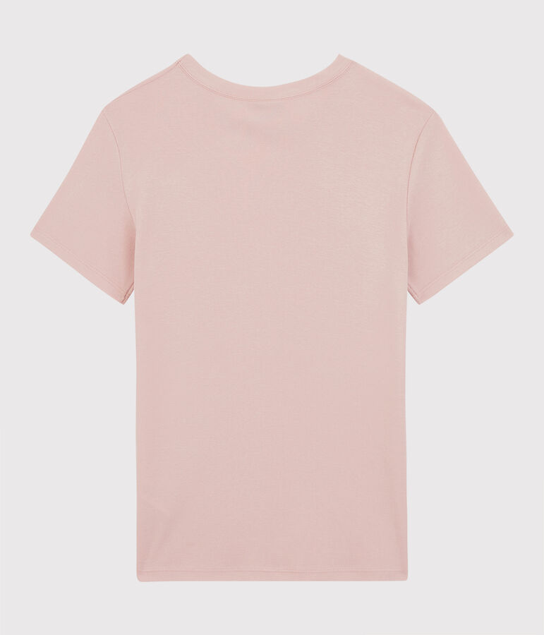 T-shirt col rond iconique en coton Femme rose GLOVE