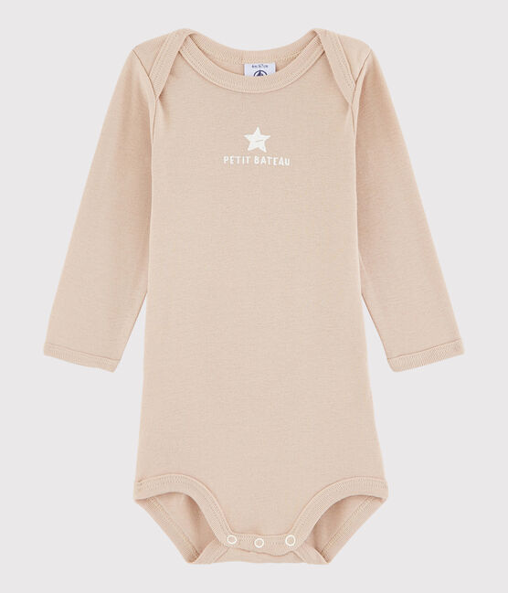 Body manches longues bébé fille-garçon marron WESTERN