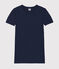 T-shirt col rond iconique en coton Femme bleu SMOKING