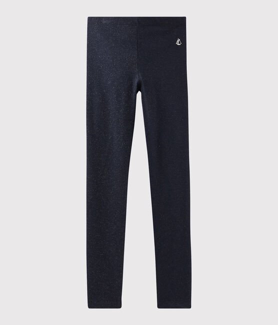 Legging en jersey enfant fille bleu SMOKING/jaune OR