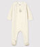 Velours poezenslaappakje voor baby's beige MONTELIMAR CHINE