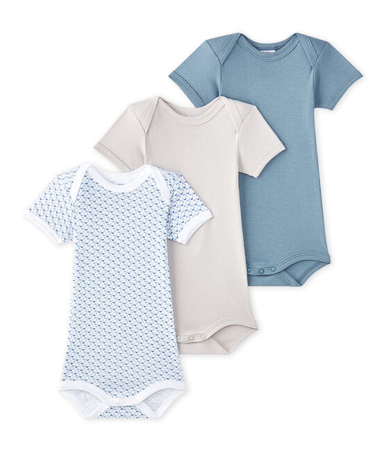 Lot de 3 bodies bébé garçon manches courtes blanc LOT