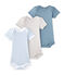 Lot de 3 bodies bébé garçon manches courtes blanc LOT