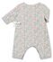 Gewatteerd pakje met dessin voor babymeisjes wit MARSHMALLOW/wit MULTICO