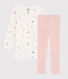Chemise de nuit imprimé féérique petite fille en velours avec legging