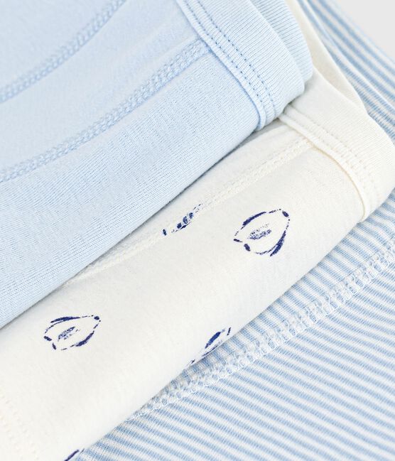 Lot de boxers enfant en coton à ceinture colletée imprimé variante 1