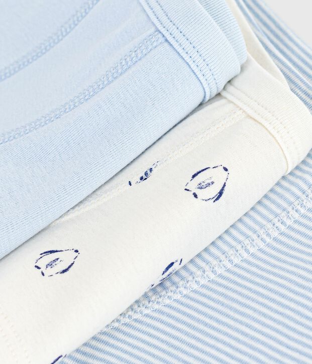 Setje met katoenen boxershorts met omhulde tailleband met print multicouleur