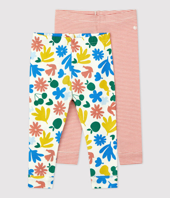 Lot 2 leggings fantaisie en coton bébé variante 1