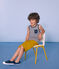 Tanktop voor jongens blauw SMOKING/wit MARSHMALLOW