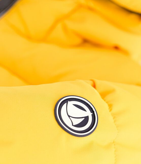 Effen donsjack voor kinderen geel JAUNE