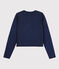Cardigan en coton enfant fille bleu SMOKING BRILLANT