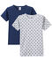 Lot de 2 t-shirts garçon manches courtes blanc LOT