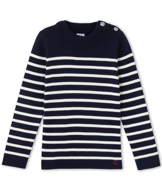 Marinetrui voor jongens blauw SMOKING/wit LAIT