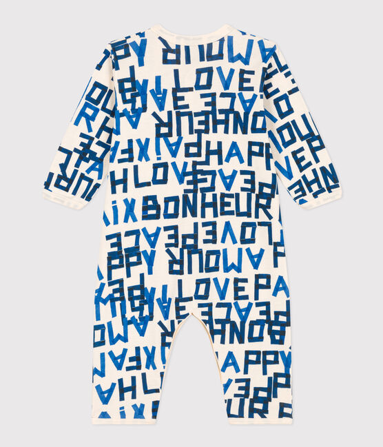 Pyjama bébé sans pieds en coton blanc AVALANCHE/ MULTICO