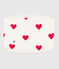 Pochette Cœurs wit MARSHMALLOW/rood TERKUIT