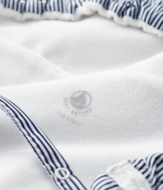 Protege Porte Bebe A Rayures Smoking Marshmallow Petit Bateau
