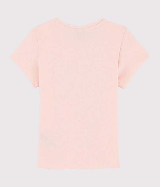 T-shirt met zeefdruk meisjes kinderen roze MINOIS