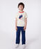 Katoenen T-shirt met korte mouwen en print voor kinderen ecru AVALANCHE