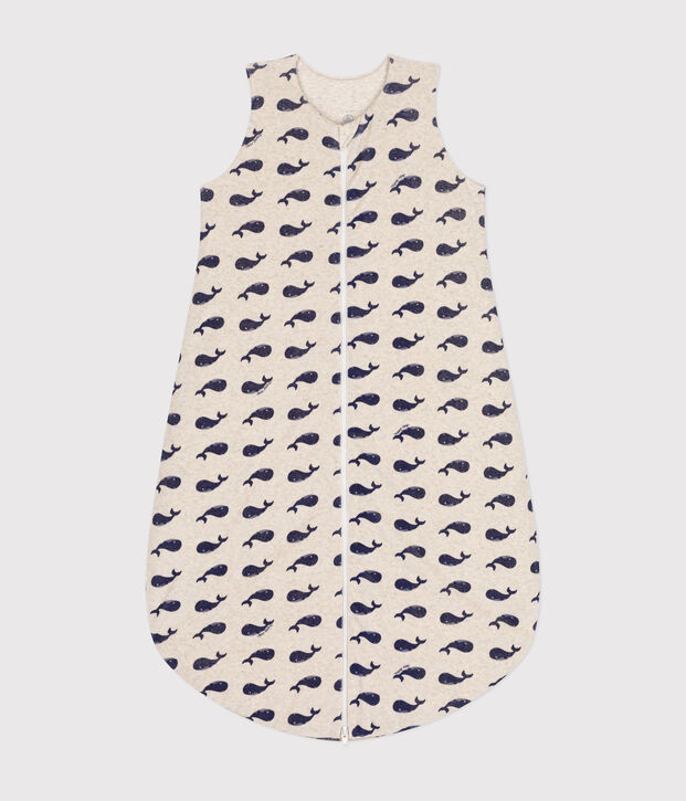 Gigoteuse baleine  en velours b&eacute;b&eacute; TOG 3 beige/bleu
