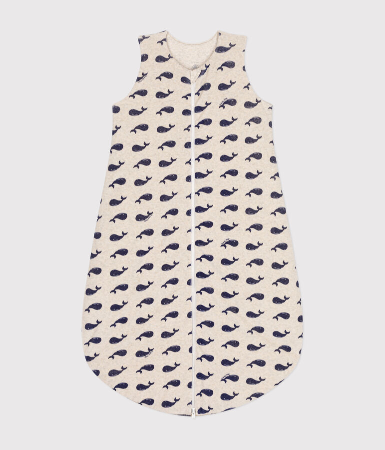 Gigoteuse baleine  en velours b&eacute;b&eacute; TOG 3 beige/bleu