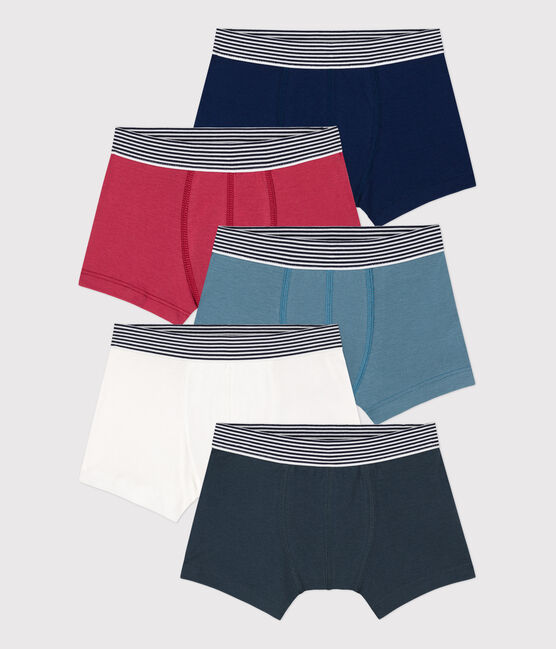 Lot de 5 boxers petit garçon en coton variante 1