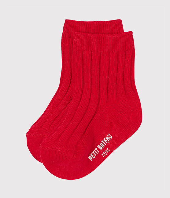 Uniseks babysokken rood FROUFROU