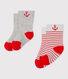 Lot de 2 paires de chaussettes bébé garçon