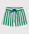 Zwemshort voor baby's met strepenprint groen MARSHMALLOW/ JARDIN