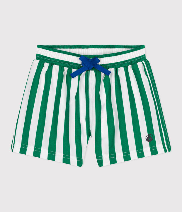 Short de bain b&eacute;b&eacute;, imprim&eacute; ray&eacute; vert/vert