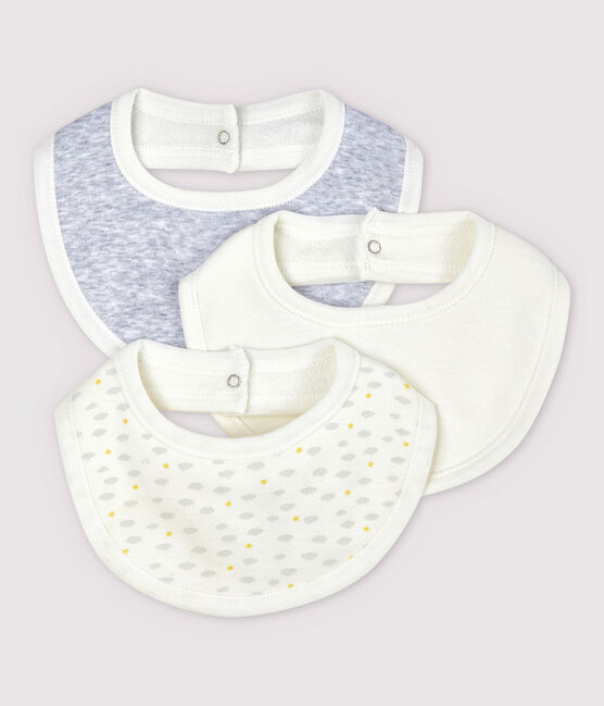 Lot de 3 bavoirs bébé en coton biologique variante 1