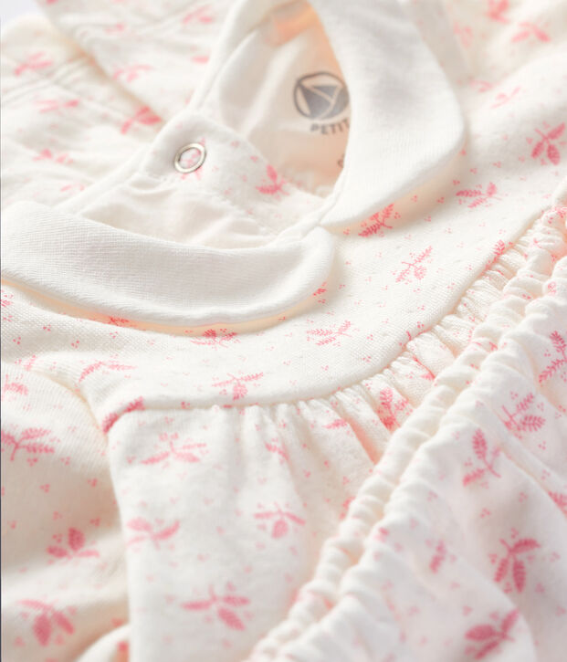 Ensemble van 2 delen voor babymeisjes wit/roze