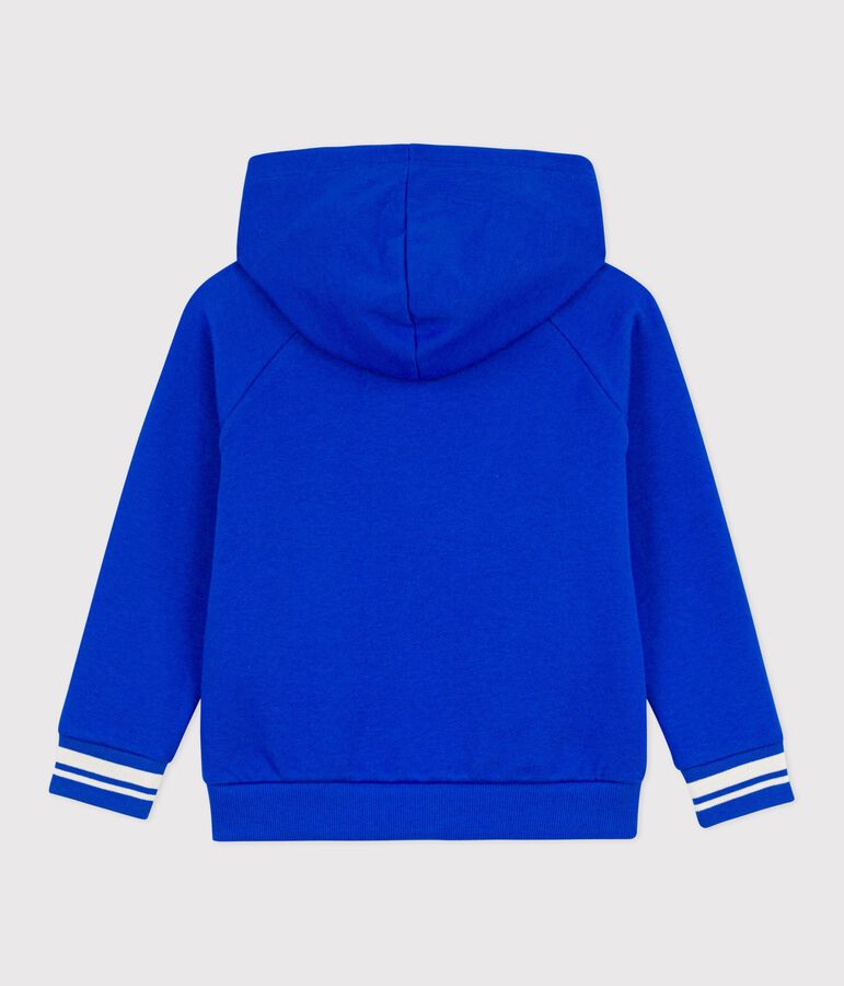 Katoenen hoodie voor kinderen blauw PERSE