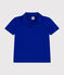 Katoenen polo met korte mouwen voor jongens blauw SURF