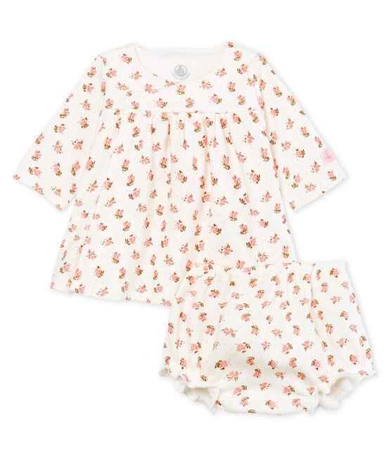 Robe Et Bloomer Bebe Fille Marshmallow Multico Petit Bateau Robe Et Bloomer Bebe Fille Marshmallow Multico Petit Bateau