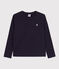 Tee-shirt manches longues enfant garçon bleu SMOKING