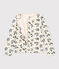 Cardigan imprimé en tubique enfant fille blanc AVALANCHE/ MULTICO