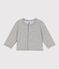 Molton babycardigan grijs CHATON CHINE