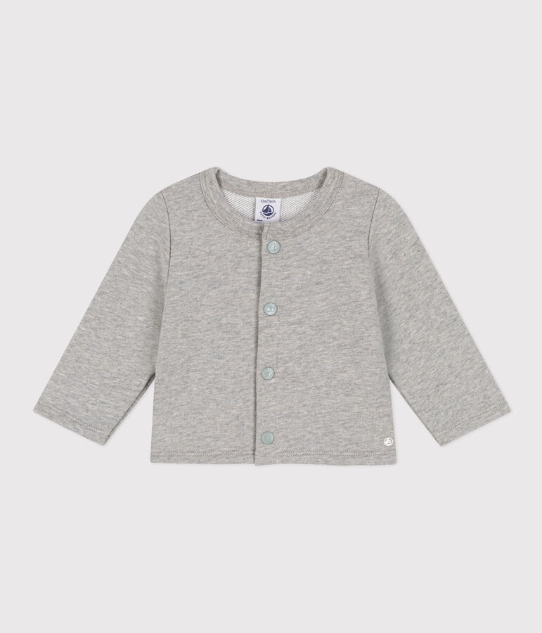 Cardigan en molleton b&eacute;b&eacute; gris CHATON CHINE