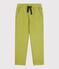 Pantalon enfant en coton vert MOSS