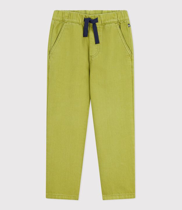 Katoenen kinderbroek groen