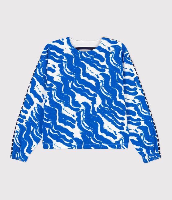 Marinière réédition Hyères femme blanc ECUME/bleu BLEU