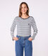 Marinière femme en coton manches longues