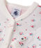 Pyjama in tubic met print voor babymeisjes blauw BOCAL/wit MULTICO