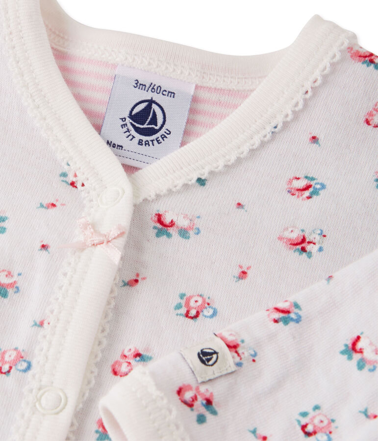 Pyjama in tubic met print voor babymeisjes blauw/multicouleur