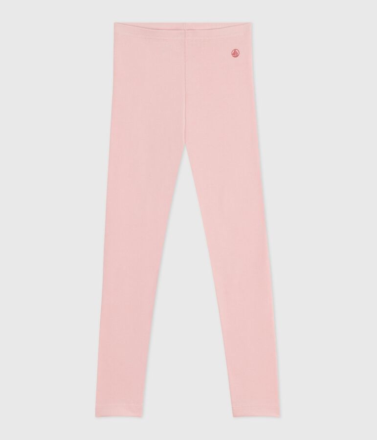 Legging enfant en coton uni rose JOLI