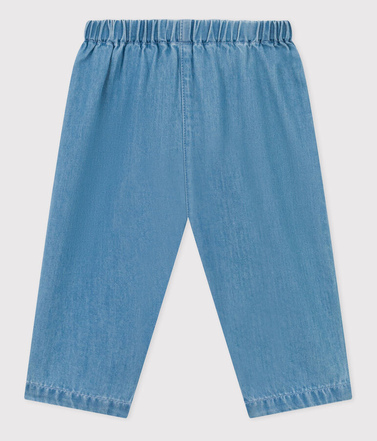 Pantalon en denim l&eacute;ger bio b&eacute;b&eacute; bleu