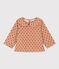 Babybloesje met lange mouwen in velours SIENNA/ MULTICO