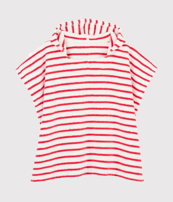 Poncho de plage à capuche bébé mixte rose GEISHA